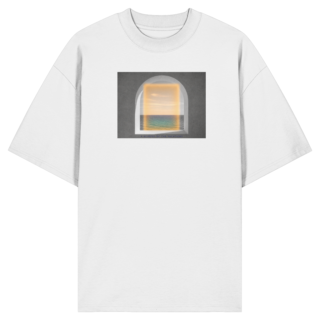 A glimpse of the vacations - Organic Oversize Shirt